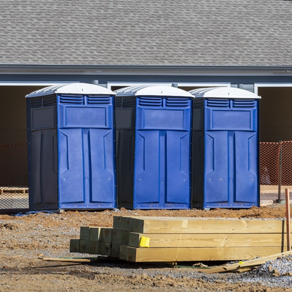 is there a specific order in which to place multiple portable toilets in Rockford KS